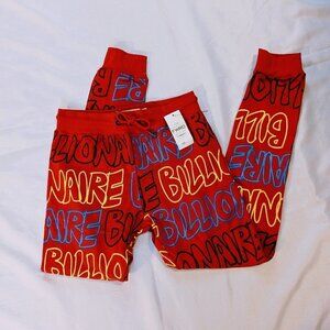 FRWD Denim Kids Boys/Girls Red "Billionaire" Sweatpants Joggers Size 10-12